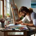 Slik kommer du i gang med maling som hobby – tips for nybegynnere – illustrasjon