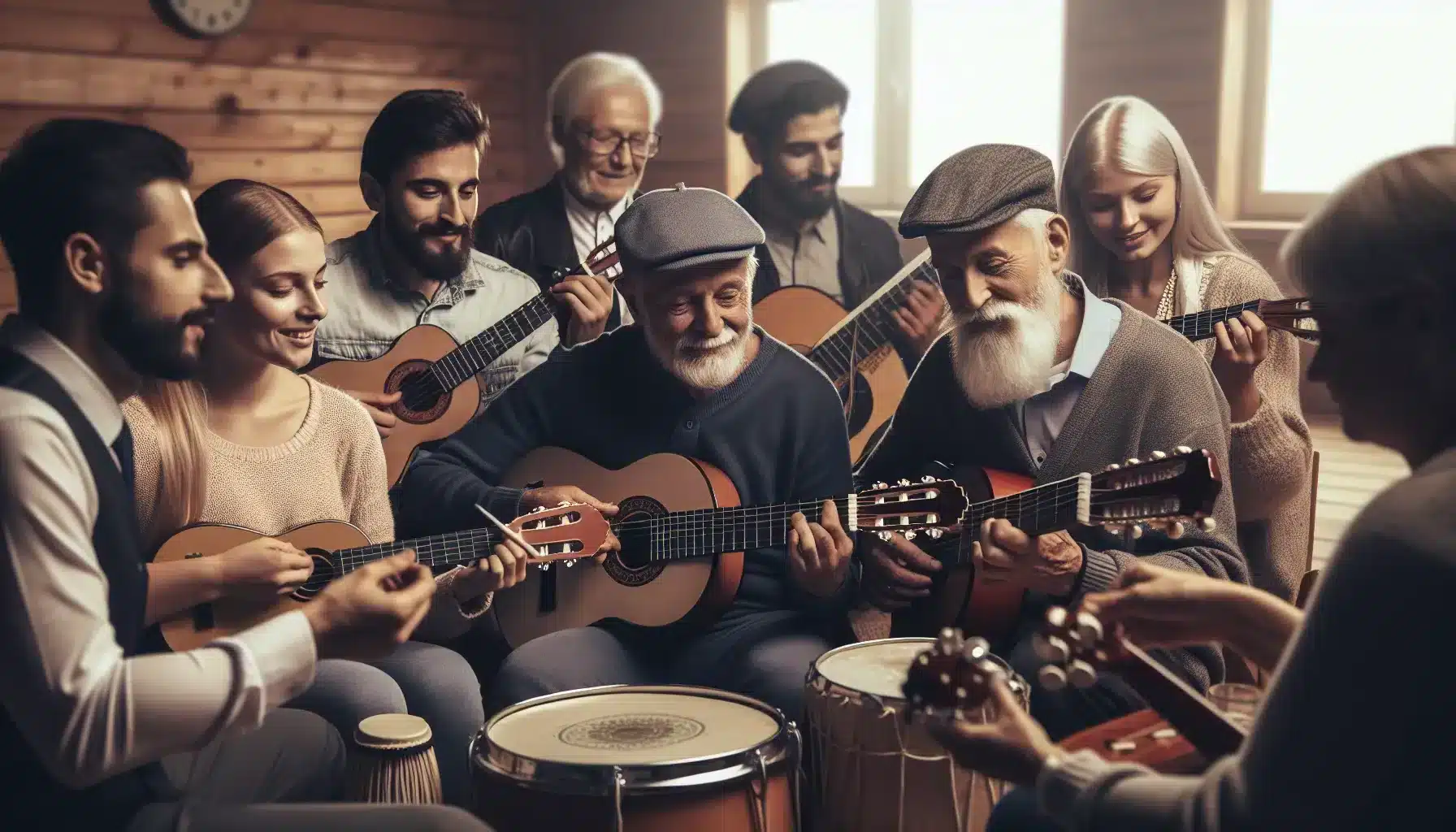 Musikk som hobby: derfor gjør instrumenter deg lykkeligere – slik påvirker øving hjernen 3 Sosiale og emosjonelle fordeler forsterker lykkefølelsen i musikk som hobby – illustrasjon