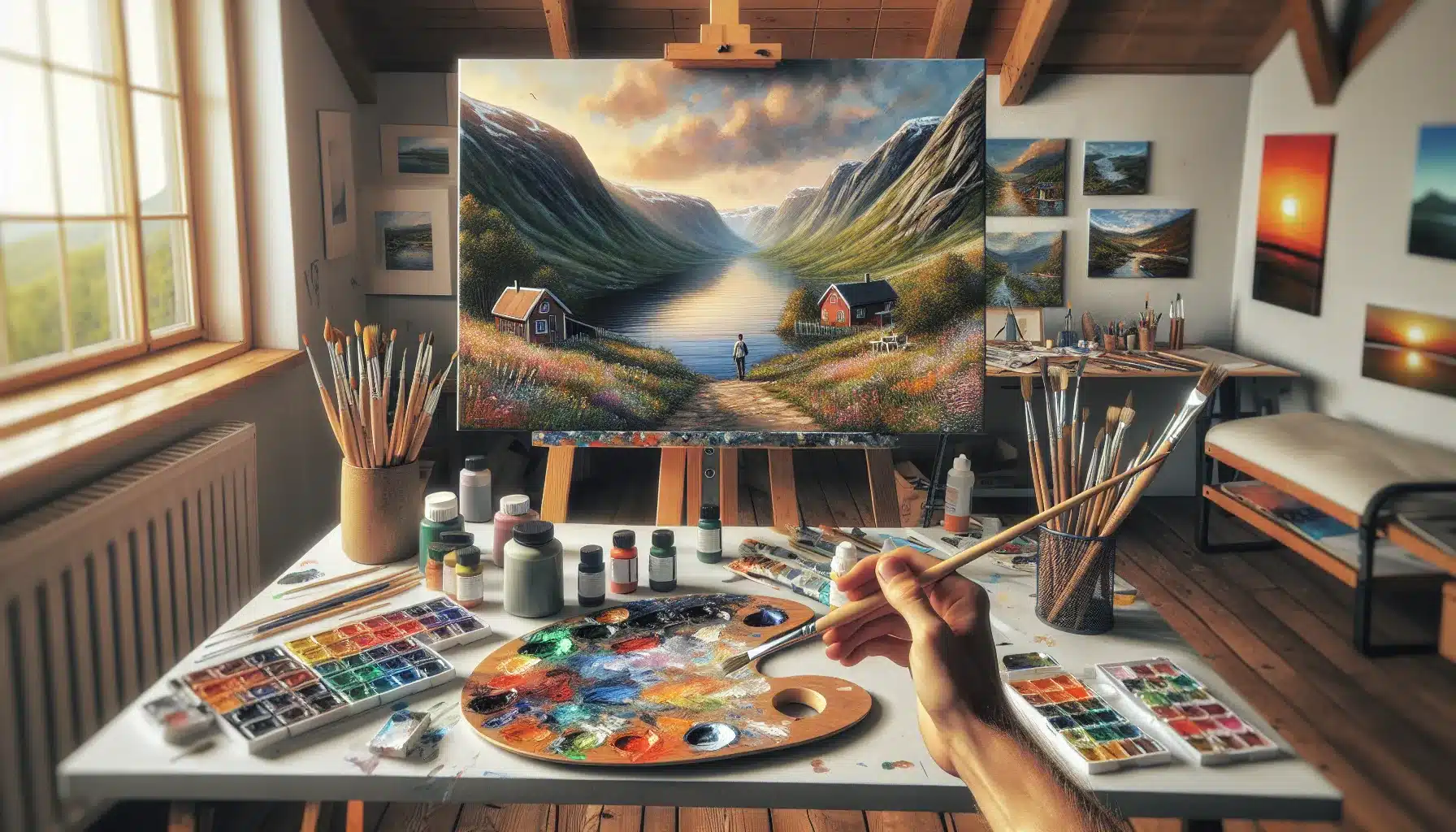 Slik kommer du i gang med maling som hobby – tips for nybegynnere – illustrasjon 1