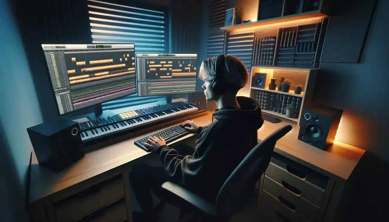 Hvordan kombinere musikkproduksjon og video for kreative prosjekter – illustrasjon