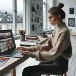 Slik lager du en digital portfolio for kunst og design – illustrasjon