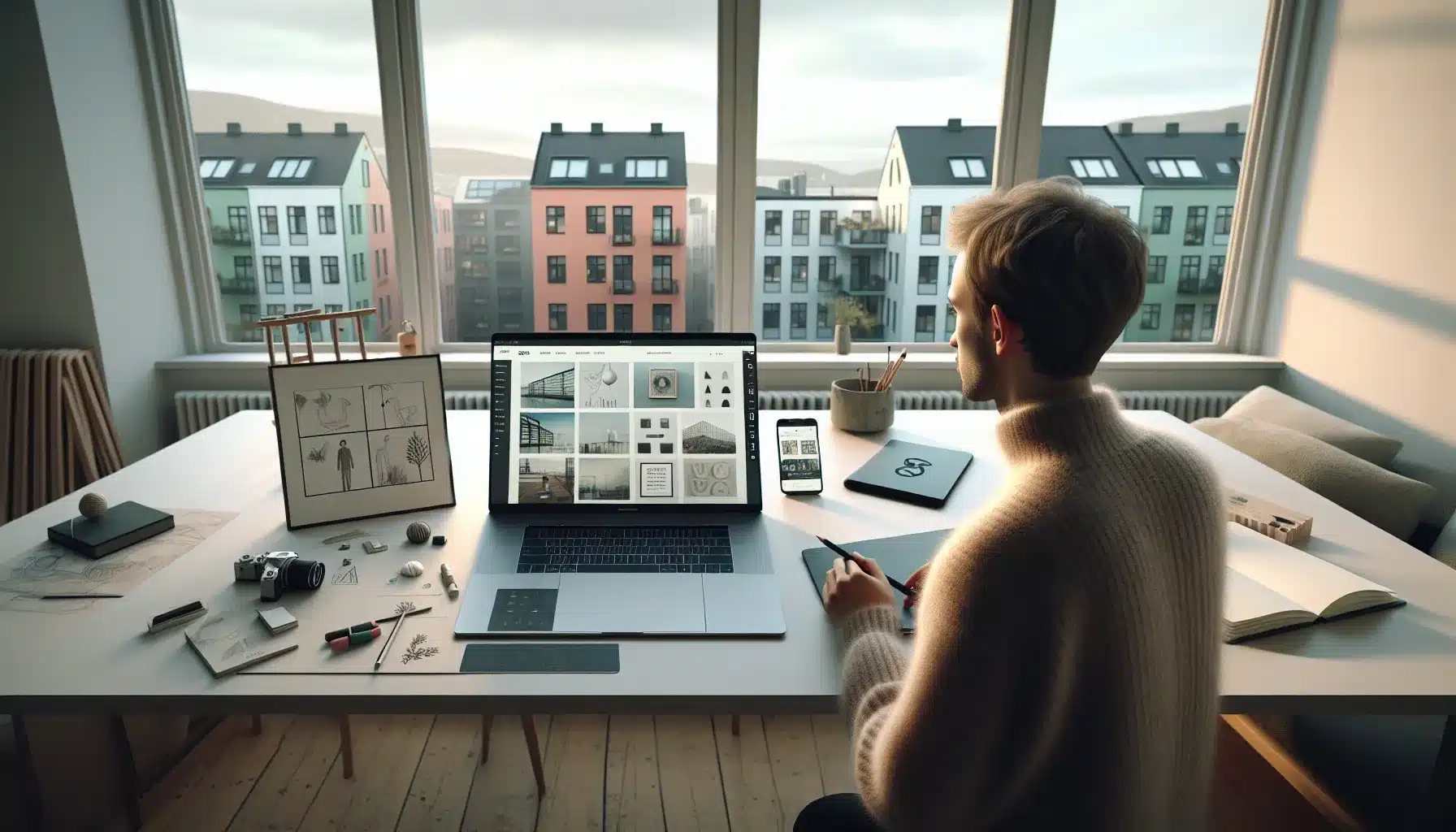 Slik lager du en digital portfolio for kunst og design &ndash; illustrasjon 1